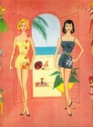 Vintage Uncut 1952 Fashions Modern Miss Paper Dolls 6 Pgs Clothing   1 Top Repro