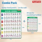Guitar Chord Chart Poster For Beginner And Portable A4 Laminated Chords