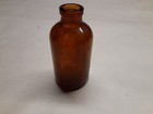 Vintage Amber Glass Apothecary Medicine Bottle