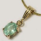 Antique 19thc 1ct Emerald   14kt Gold Pendant King Arthur Holy Grail Charlemagne