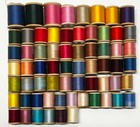 Vtg Lot Of 65 Star Merc   Cotton Thread On Wooden Spools Mixed Colors New   Used