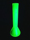 Vaseline Glass - Uranium Glass - Vase Hookah Tobacco Water - 15 x6  Black Light