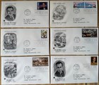 2012 Artcraft First Day Cover Fdc Lot 21 - Miles Davis Piaf Tarzan Civil War
