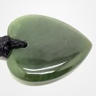 Canada Jade Heart Pendant British Columbia Green Nephrite Jade Stone Necklace