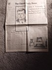 Clinton Oklahoma Daily News Paper 1963 Jfk Edition