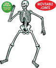 2  Jointed Skeleton Cutouts 22 Inch Tall Vintage Halloween Decor Set