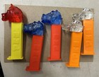 Vintage Pez Kooky Zoo Animals Dispensers Lot 5 Alligator Bear Hippo Gator