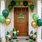 St Patricks Day Welcome Wreath For Front Door Decor Multicolor Lucky Clover