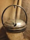 Vintage Silver On Copper Glass Vacuum Insulated Ice Bucket
