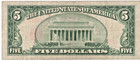 Series 1953b  5 Five Dollar Red Seal Banknote  A156