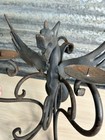 Vintage Metal Dragon Wall Sconce Candle Holder Gothic Fantasy Hanging Decor