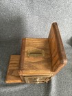 Vintage Post Office Mailbox Brass Door Coin Bank Book End    with Working Combo