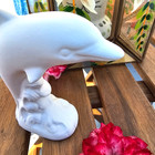 Surfing Dolphin 4  In Stock Ceramic Bisque Ready To Paint Pottery