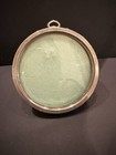 Antique 1908 Sterling Silver Lullaby Round Photo Picture Frame