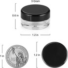 100 Pieces 3g Empty Sample Containers With Lids Cosmetic Jars With 5 Pieces Mini