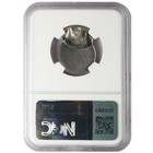 Jefferson 5c Mint Error Struck 85  Off Center Uniface Reverse Ms65 Ngc Brown