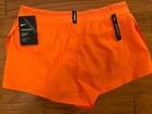  80 New Mens Nike Aeroswift Running Racing Shorts Orange 2   Aq5257 803 Xl