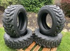 4-hd 10-16 5 Sks-8 Skid Steer Tires W rim Guard For Bobcat   More-10x16 5-12ply