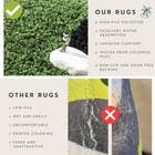 Geometric Non-slip Absorbent Floor Mat Quick Drying Bathroom Shower Carpet Rug