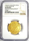1544-47 Britain England Gold Angel Henry Viii Coin - Certified Ngc Au Details