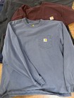 Lot Of 8 Carhartt Pocket T-shirts Mens Large Workwear Mixed Lot Flaws