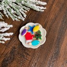 Dollhouse Miniature Christmas Cookie Platter Tray Holiday Santa 1  Scale 1 12 R