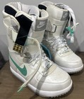 Nike Zoom Force 1 Iridescent White With Teal Snowboard Boots Womens Size 9 5