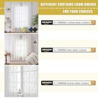  Sheer Curtains 84 Inches Long 2 Panels Set For 42 w X 84 l  pack Of 2  White