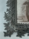 Antique Victorian Early 19th Century Handmade Lead Picture Frame W glass 1800s 