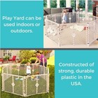 States Superyard 8 Panel Free Standing Play Yard  Indoor Or Outdoor Baby