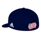 New England Revolution Mls Adidas Unisex Navy Blue Flex Flat Visor