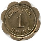 Carson City  Nevada Nv Frank s Museum Saloon Good For 1 Drink Trade Token Wm