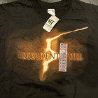 Vintage Resident Evil 5 Logo Promo Tee Xl Horror Zombie Video Game Rare Anvil