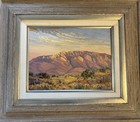 Phil Hulebak Sunset Over The Mountains New Mexico Oil Painting Framed Signed