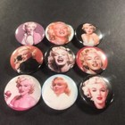 Marilyn Monroe 1  Button Pin Set Color Actress Classic Icon Model Pin Up