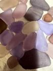 Genuine Surf Tumbled Sea Glass Flowers    Many Shades Of Purple