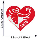 Delta Sigma Theta - Dst Sorority - Heart - 1913  - Embroidered Iron-on Patch