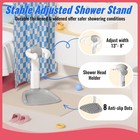 Baby Shower Standing Support adjustable Toddler Bath Stand With Anti-slip Bas   
