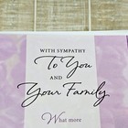 American Greetings Sympathy Card For You   Your Family Purple Candles