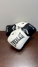 Everlast Elite Boxing Gloves White Black Hook Loop Training Sparring Pair