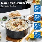 Bezia 10 Quart Nonstick Stock Pot With Lid  Large Induction Cooking Pot