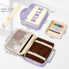 Bible Cover Case For Women  Large Chenille Letter Bible Bag For Women-purple