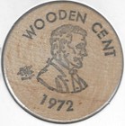 1972  Port City Coin Club Annual Show  Muscatine  Iowa  Wooden Cent nickel