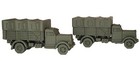 2 Pack - Ho Scale - Opel Blitz 3t Covered Troop Carrier Truck - 1 87 Scale 
