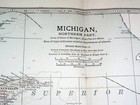 1902 Antique Map Of Northern Part Of Michigan   Sault Ste  Marie