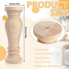 Weysat Set Of 4 Wood Furniture Legs 10 Inch Unfinished Farmhouse Coffee Table   