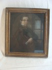 Pr Antique 1840 Folk Art Man   Woman Portraits Paintings