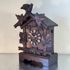 Antique Black Forest Bracket Clock Cuckoo Clock Mantle Clock 30 Hour Spring Runs