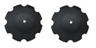 2 Of 20  Notched Disc Harrow Blade Dual-punched 1-1 8  Square 7 Gauge 4 5 Mm