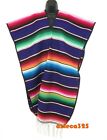 Mexican Poncho Serape Sarape Pancho Adult Size In Many Colors